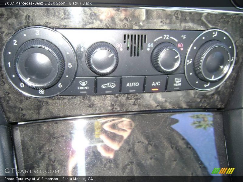 Black / Black 2007 Mercedes-Benz C 230 Sport