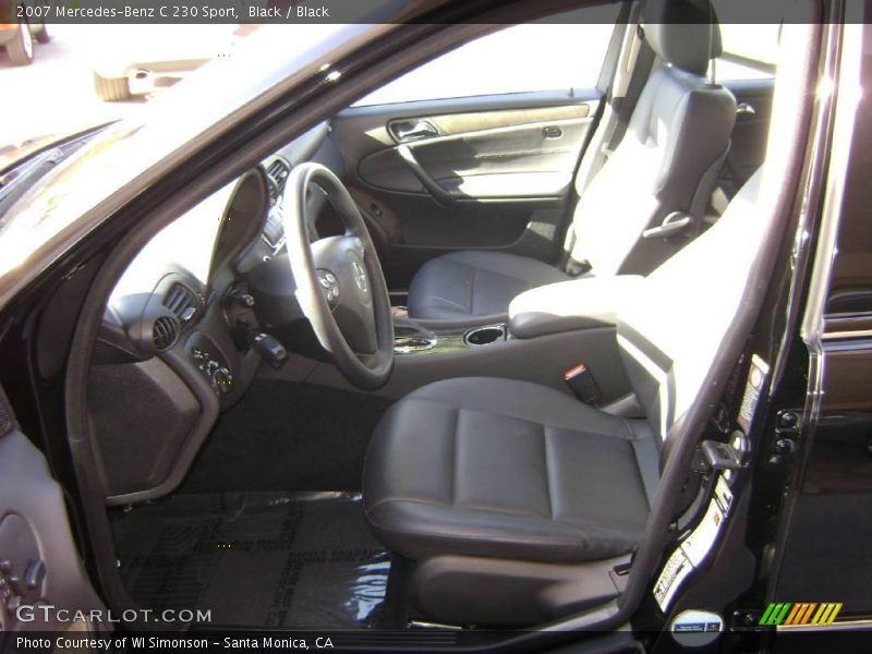 Black / Black 2007 Mercedes-Benz C 230 Sport