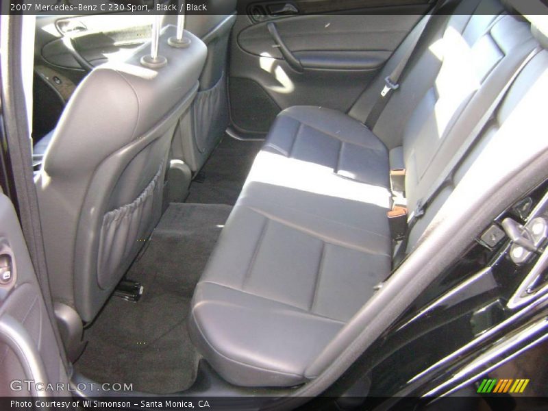 Black / Black 2007 Mercedes-Benz C 230 Sport