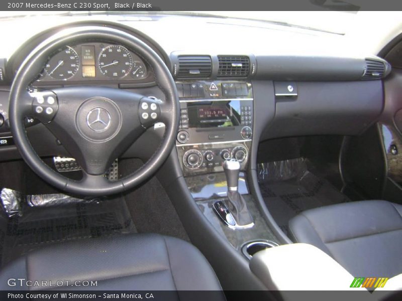Black / Black 2007 Mercedes-Benz C 230 Sport