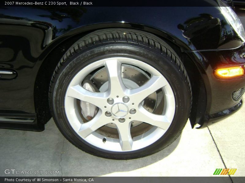Black / Black 2007 Mercedes-Benz C 230 Sport