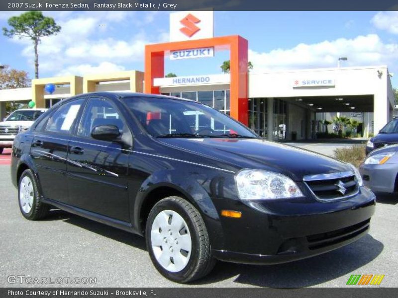 Fantasy Black Metallic / Grey 2007 Suzuki Forenza Sedan