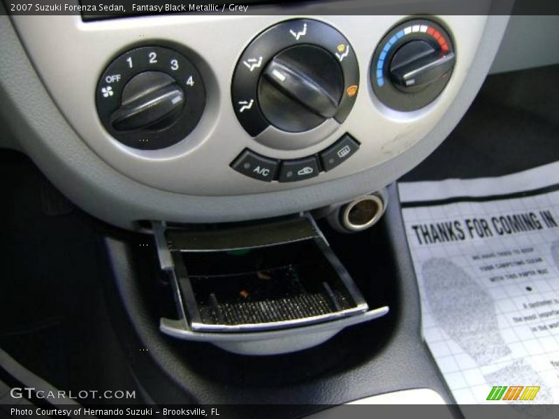 Fantasy Black Metallic / Grey 2007 Suzuki Forenza Sedan