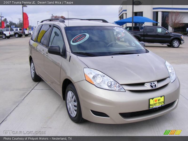 Desert Sand Mica / Taupe 2007 Toyota Sienna LE