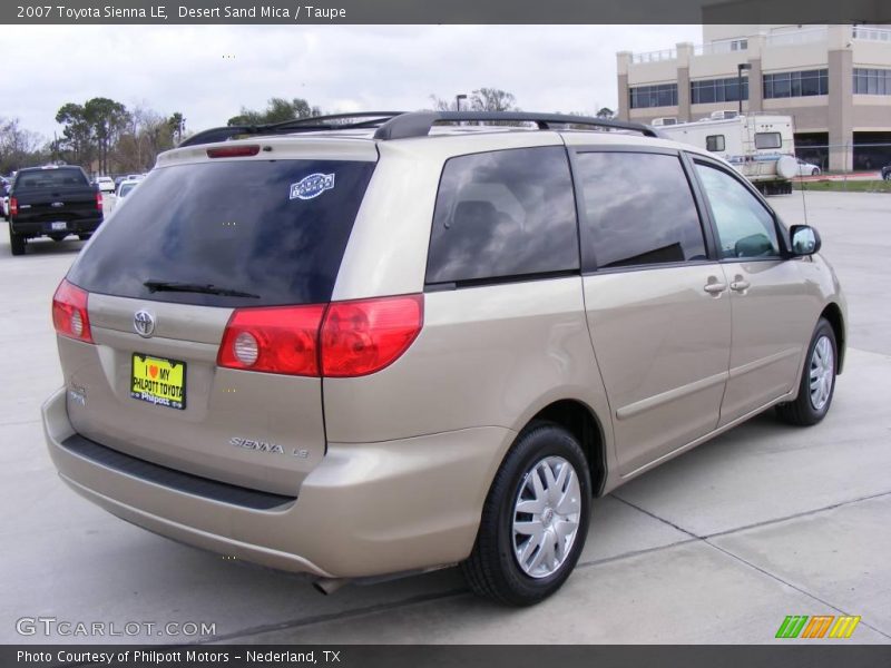 Desert Sand Mica / Taupe 2007 Toyota Sienna LE