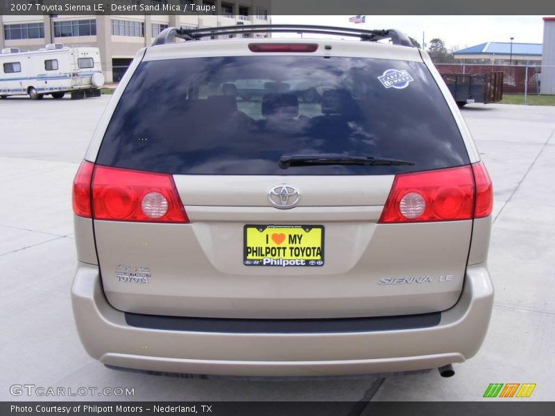 Desert Sand Mica / Taupe 2007 Toyota Sienna LE