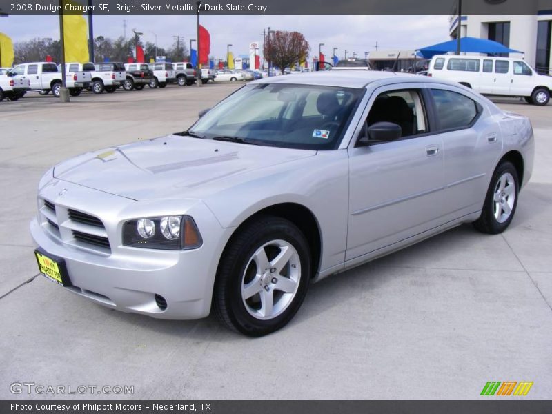 Bright Silver Metallic / Dark Slate Gray 2008 Dodge Charger SE