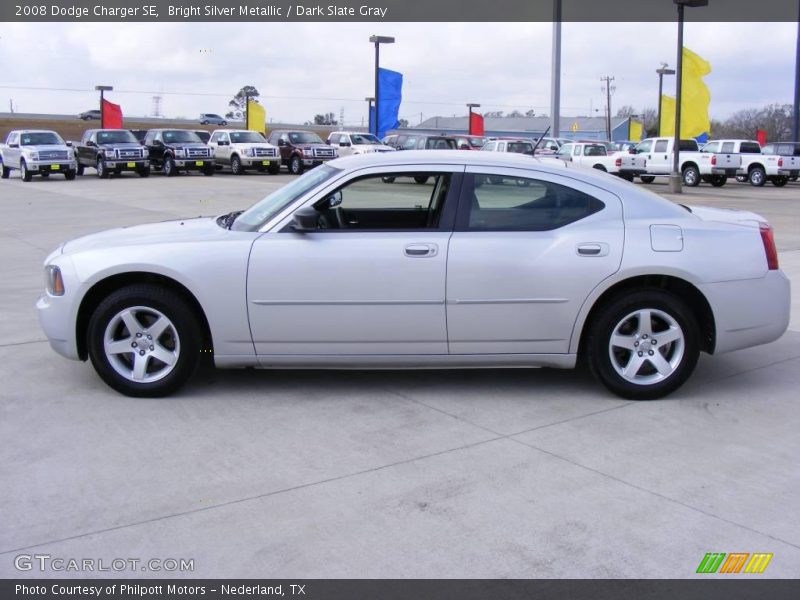 Bright Silver Metallic / Dark Slate Gray 2008 Dodge Charger SE