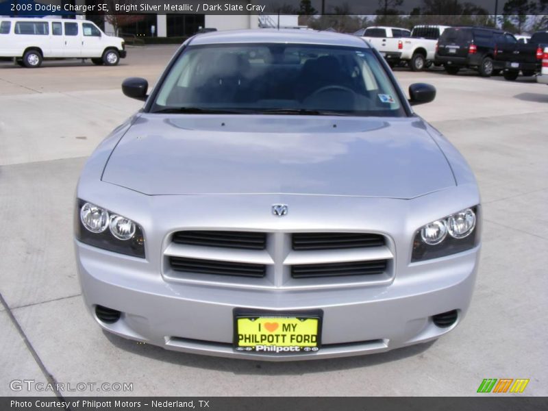 Bright Silver Metallic / Dark Slate Gray 2008 Dodge Charger SE