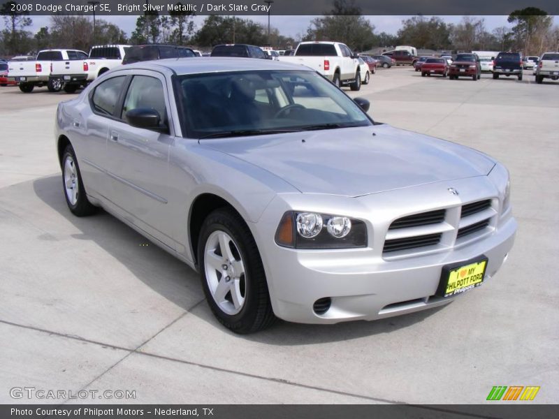 Bright Silver Metallic / Dark Slate Gray 2008 Dodge Charger SE