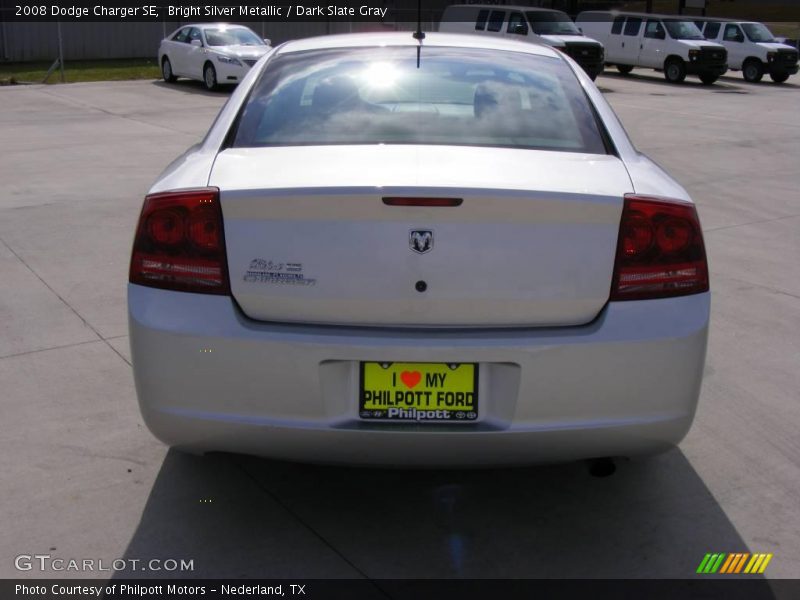 Bright Silver Metallic / Dark Slate Gray 2008 Dodge Charger SE