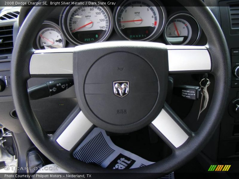 Bright Silver Metallic / Dark Slate Gray 2008 Dodge Charger SE
