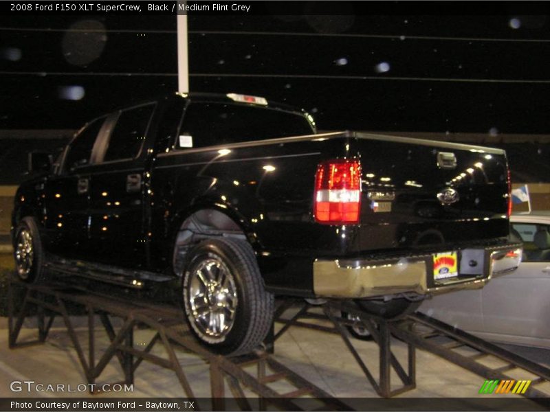 Black / Medium Flint Grey 2008 Ford F150 XLT SuperCrew