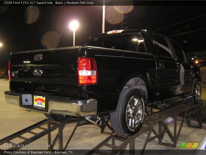 Black / Medium Flint Grey 2008 Ford F150 XLT SuperCrew