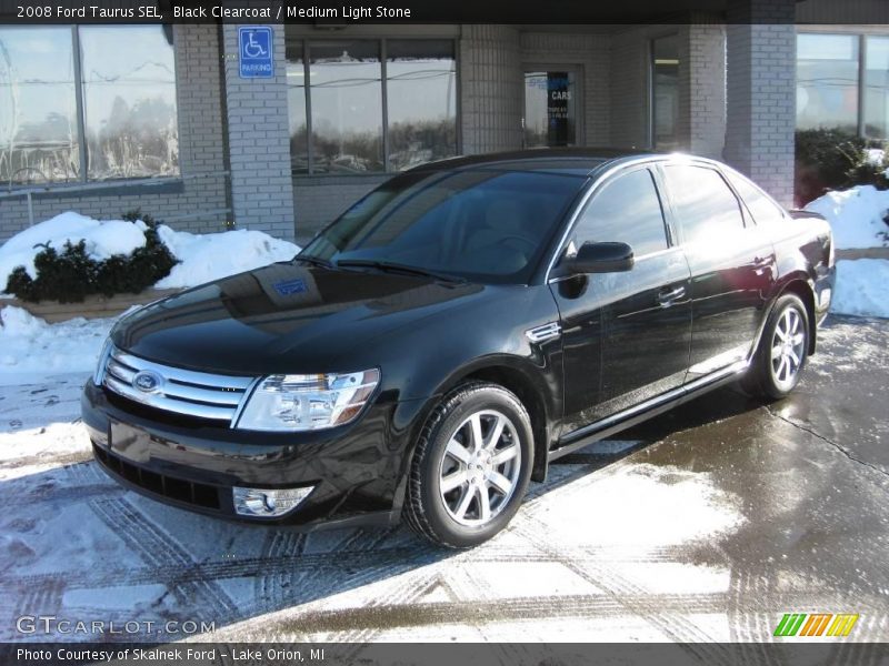 Black Clearcoat / Medium Light Stone 2008 Ford Taurus SEL