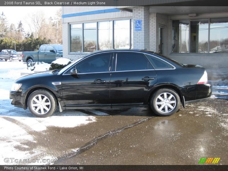 Black Clearcoat / Medium Light Stone 2008 Ford Taurus SEL