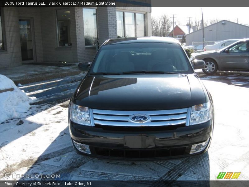 Black Clearcoat / Medium Light Stone 2008 Ford Taurus SEL