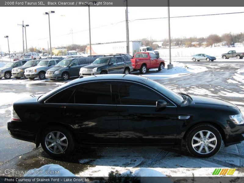 Black Clearcoat / Medium Light Stone 2008 Ford Taurus SEL