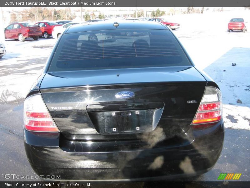 Black Clearcoat / Medium Light Stone 2008 Ford Taurus SEL