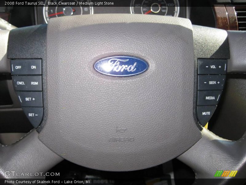 Black Clearcoat / Medium Light Stone 2008 Ford Taurus SEL
