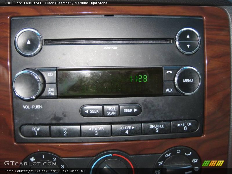 Black Clearcoat / Medium Light Stone 2008 Ford Taurus SEL