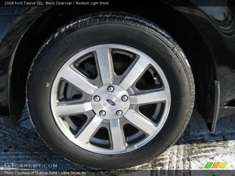 Black Clearcoat / Medium Light Stone 2008 Ford Taurus SEL