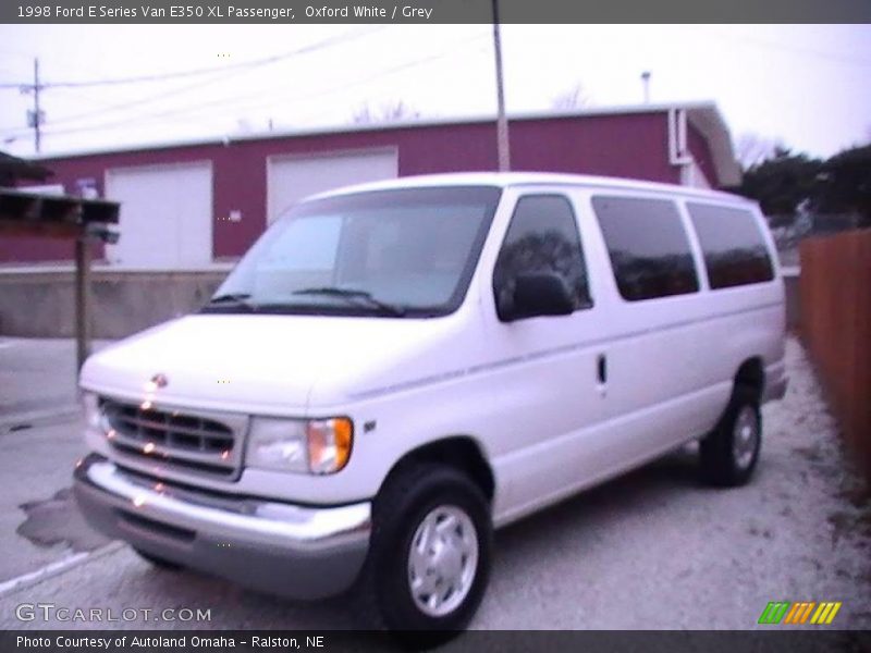 Oxford White / Grey 1998 Ford E Series Van E350 XL Passenger