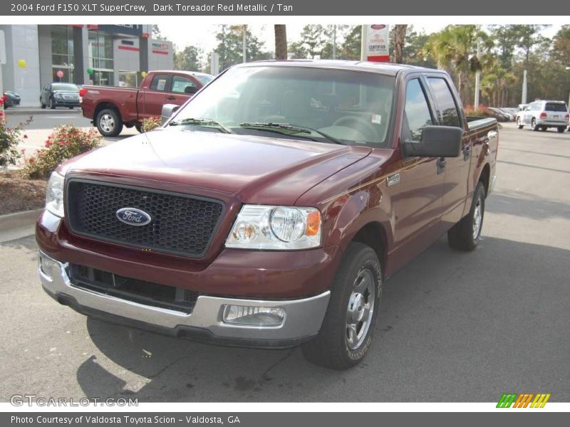 Dark Toreador Red Metallic / Tan 2004 Ford F150 XLT SuperCrew