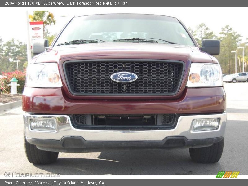Dark Toreador Red Metallic / Tan 2004 Ford F150 XLT SuperCrew