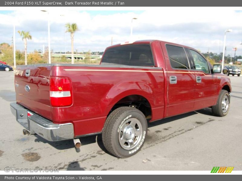 Dark Toreador Red Metallic / Tan 2004 Ford F150 XLT SuperCrew