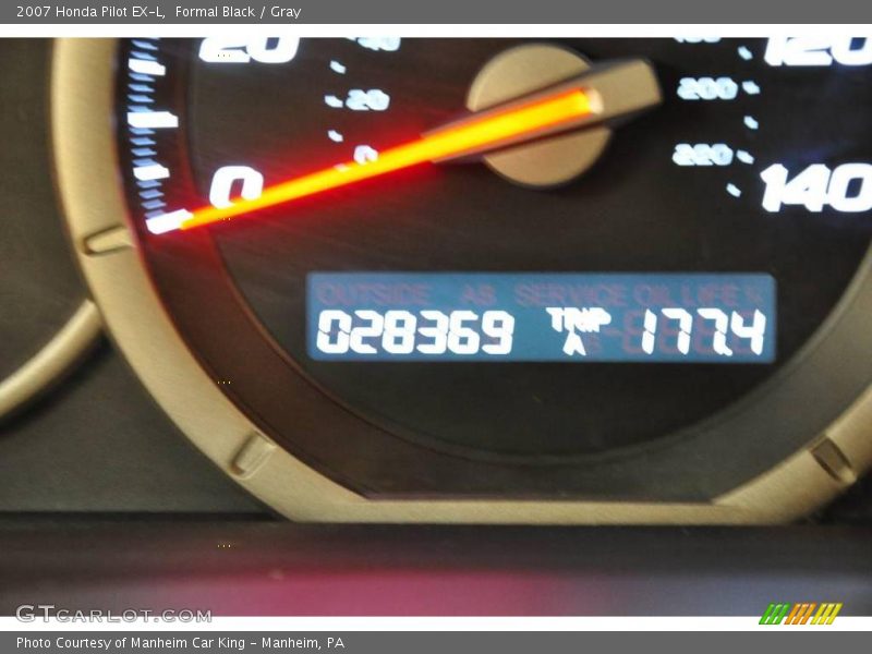 Formal Black / Gray 2007 Honda Pilot EX-L