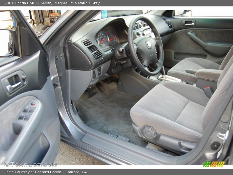 Magnesium Metallic / Gray 2004 Honda Civic LX Sedan