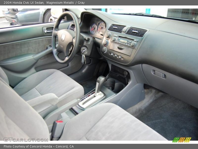 Magnesium Metallic / Gray 2004 Honda Civic LX Sedan