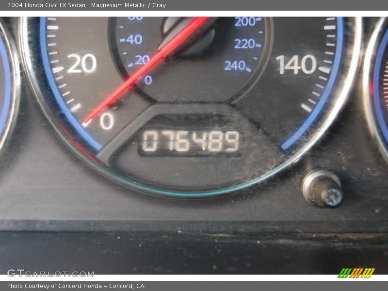 Magnesium Metallic / Gray 2004 Honda Civic LX Sedan