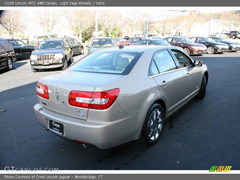 Light Sage Metallic / Sand 2008 Lincoln MKZ AWD Sedan
