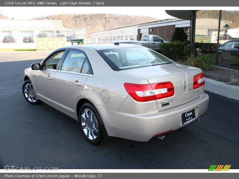 Light Sage Metallic / Sand 2008 Lincoln MKZ AWD Sedan