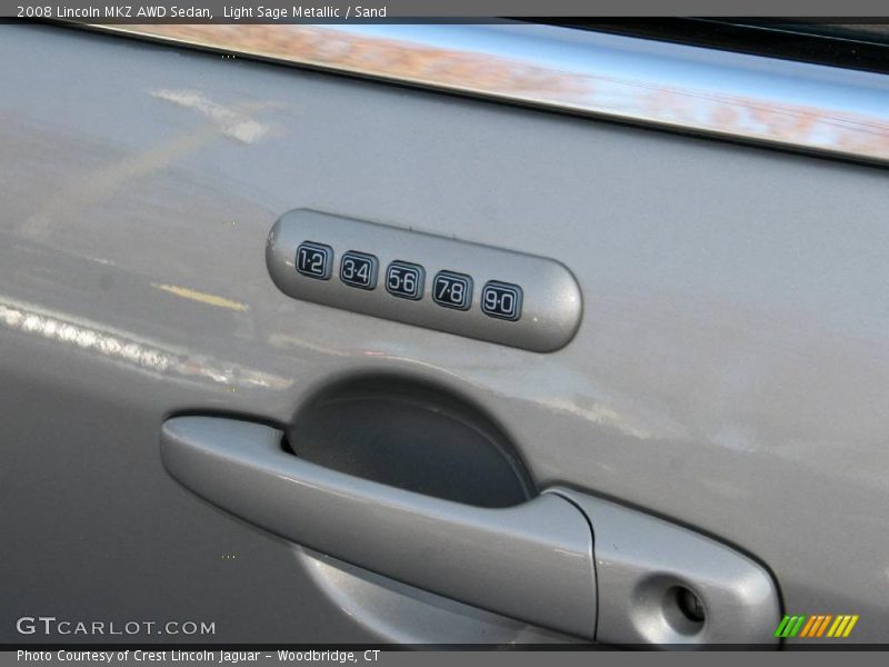 Light Sage Metallic / Sand 2008 Lincoln MKZ AWD Sedan