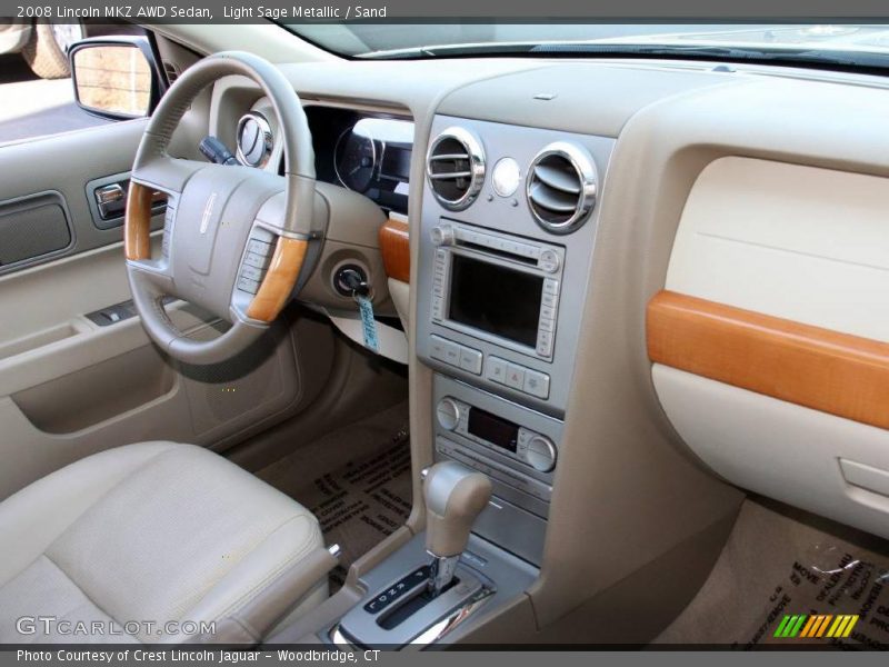 Light Sage Metallic / Sand 2008 Lincoln MKZ AWD Sedan