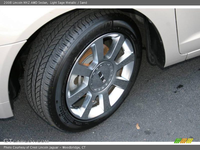 Light Sage Metallic / Sand 2008 Lincoln MKZ AWD Sedan
