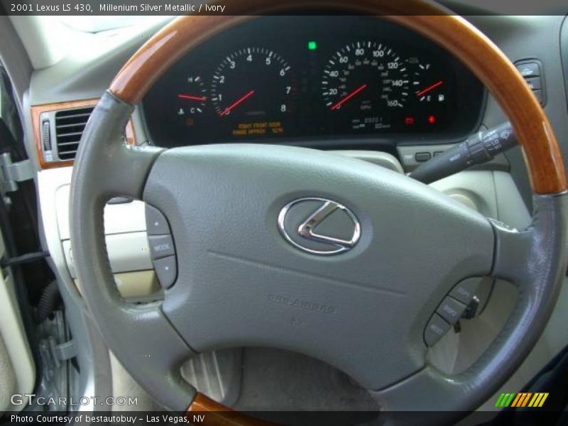Millenium Silver Metallic / Ivory 2001 Lexus LS 430
