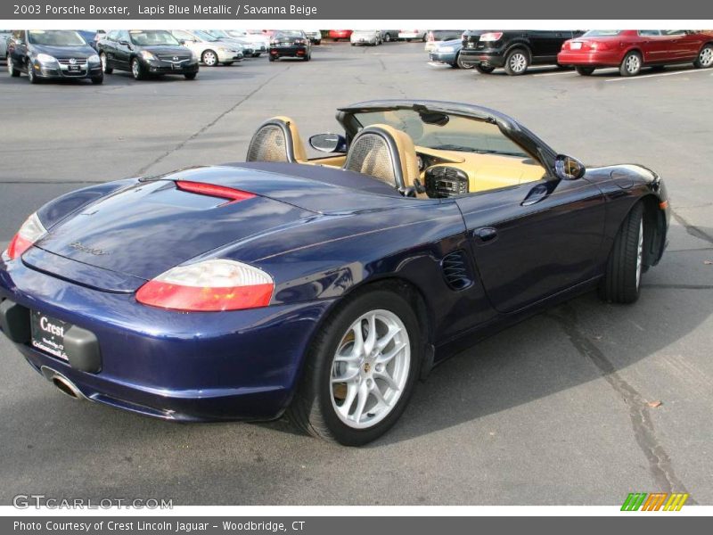 Lapis Blue Metallic / Savanna Beige 2003 Porsche Boxster