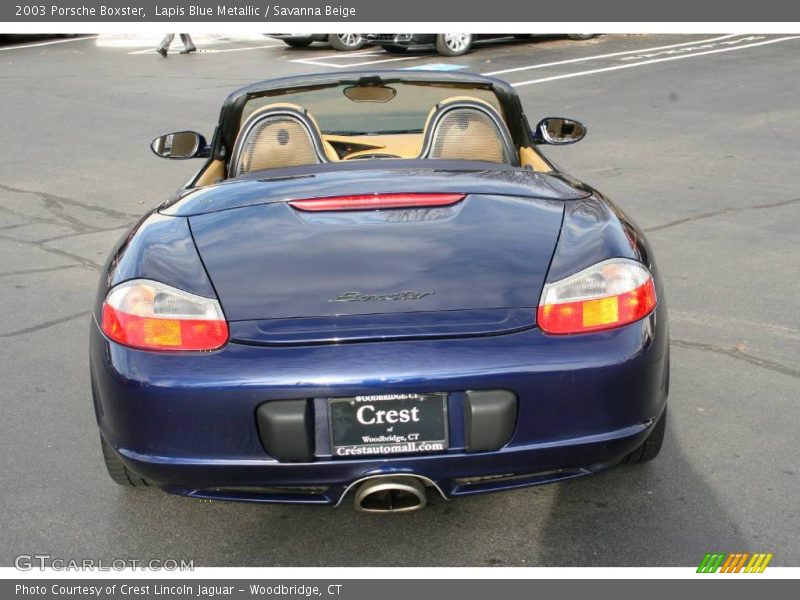 Lapis Blue Metallic / Savanna Beige 2003 Porsche Boxster