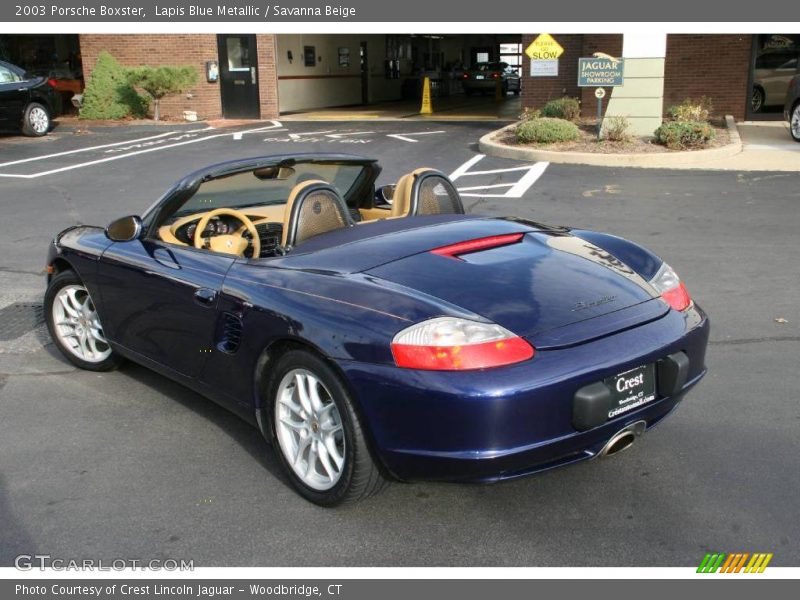 Lapis Blue Metallic / Savanna Beige 2003 Porsche Boxster