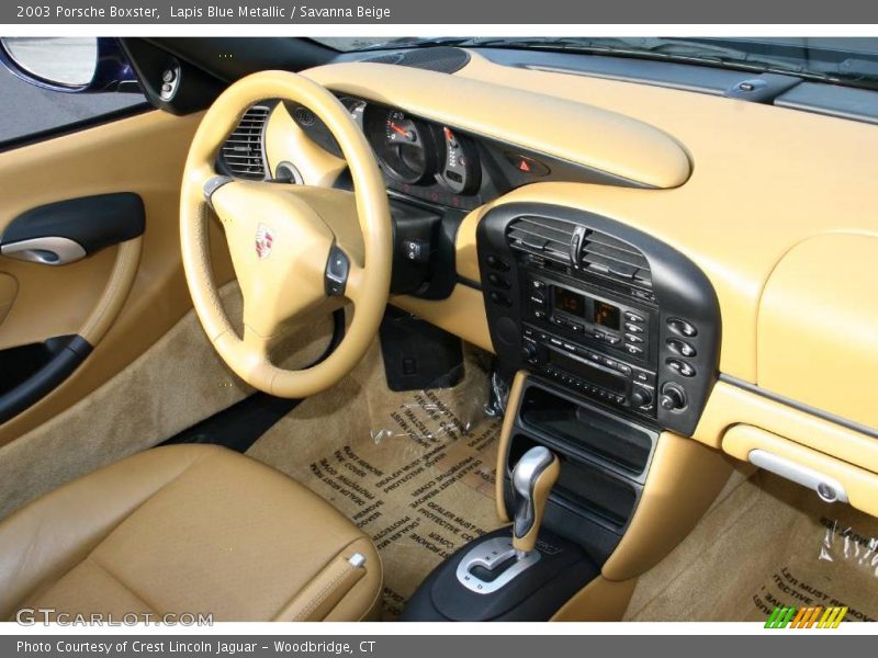 Lapis Blue Metallic / Savanna Beige 2003 Porsche Boxster