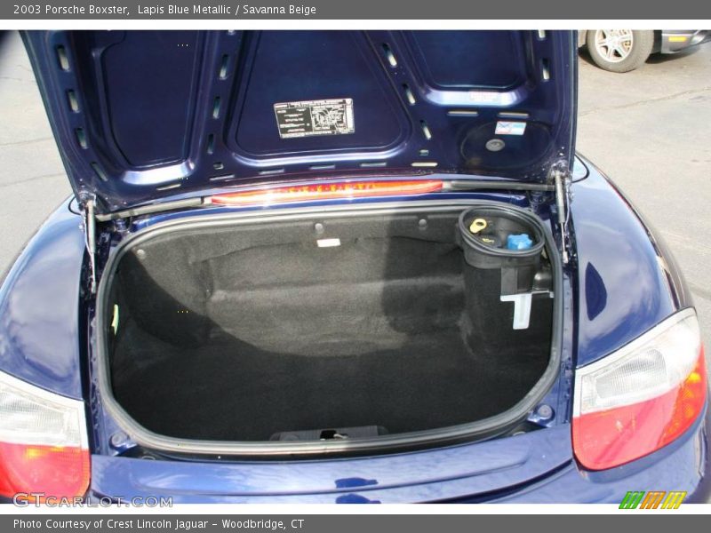 Lapis Blue Metallic / Savanna Beige 2003 Porsche Boxster