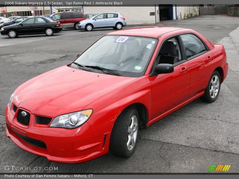 San Remo Red / Anthracite Black 2006 Subaru Impreza 2.5i Sedan
