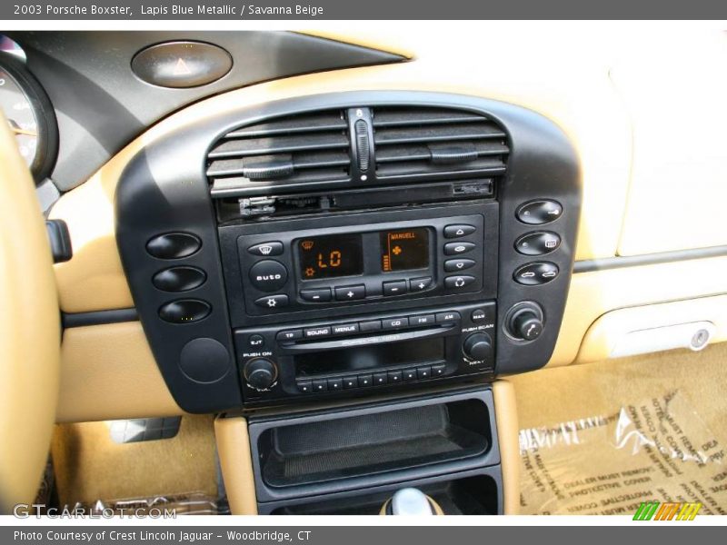 Lapis Blue Metallic / Savanna Beige 2003 Porsche Boxster