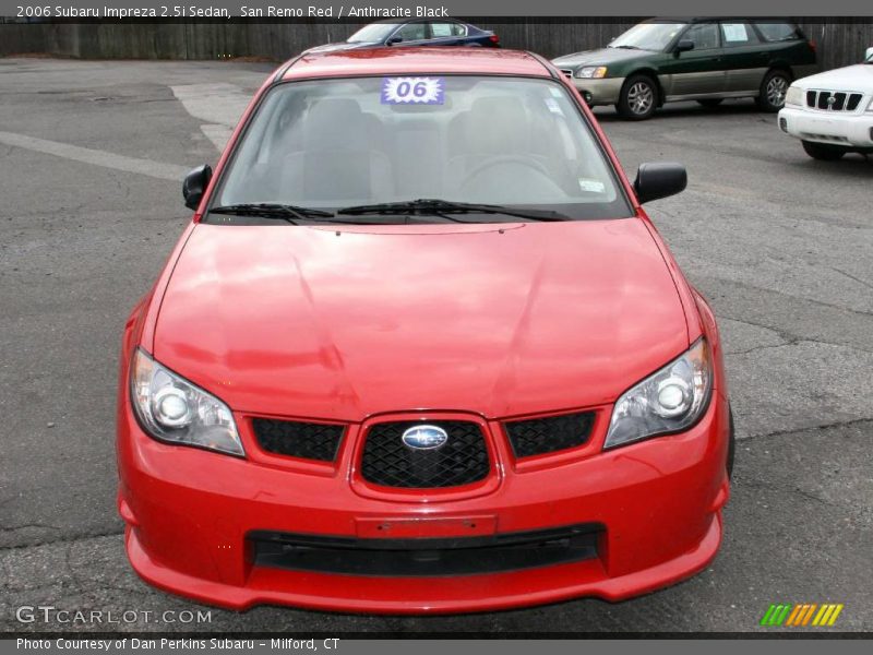 San Remo Red / Anthracite Black 2006 Subaru Impreza 2.5i Sedan