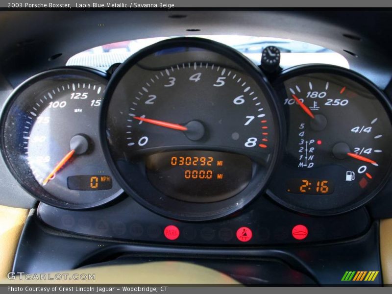 Lapis Blue Metallic / Savanna Beige 2003 Porsche Boxster