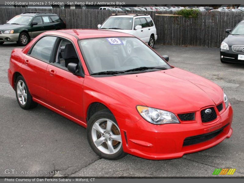 San Remo Red / Anthracite Black 2006 Subaru Impreza 2.5i Sedan